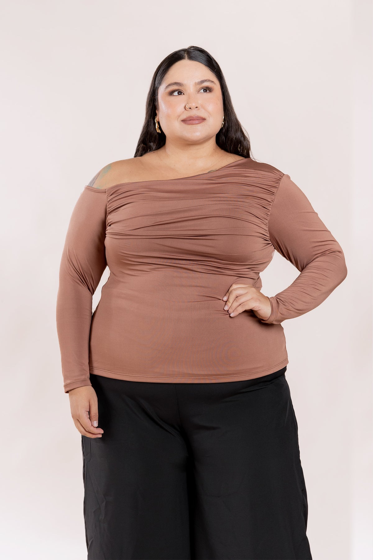 Blusa Drapeada Curvi