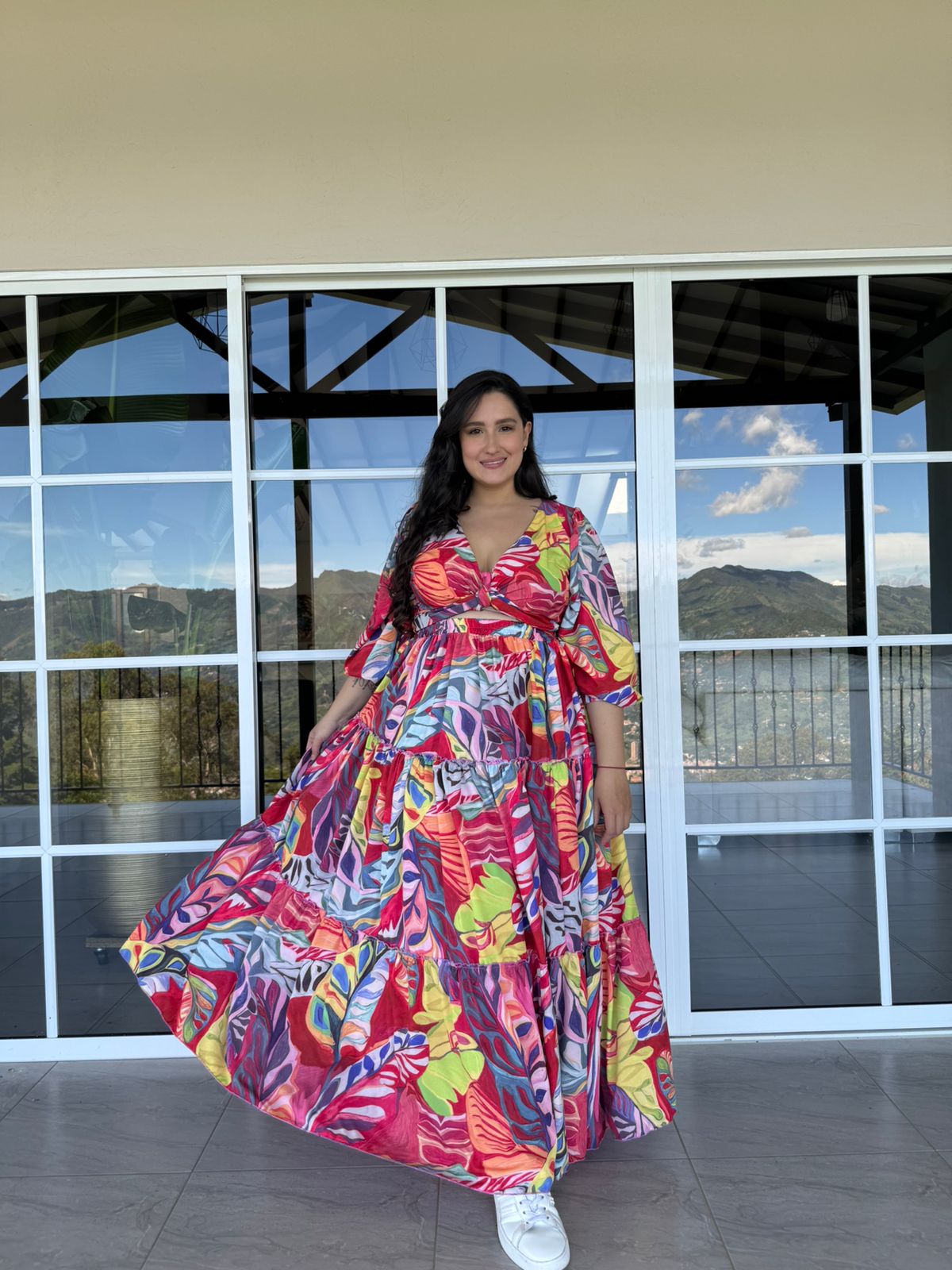 FALDA Conjunto Mar Curvi Estampado