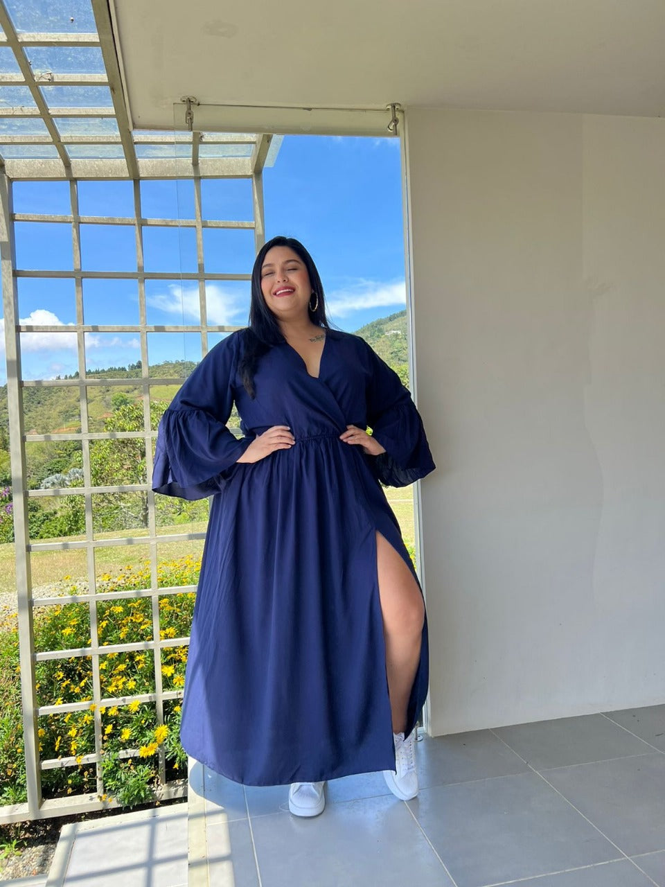 Vestido Azucena curvi fondo entero