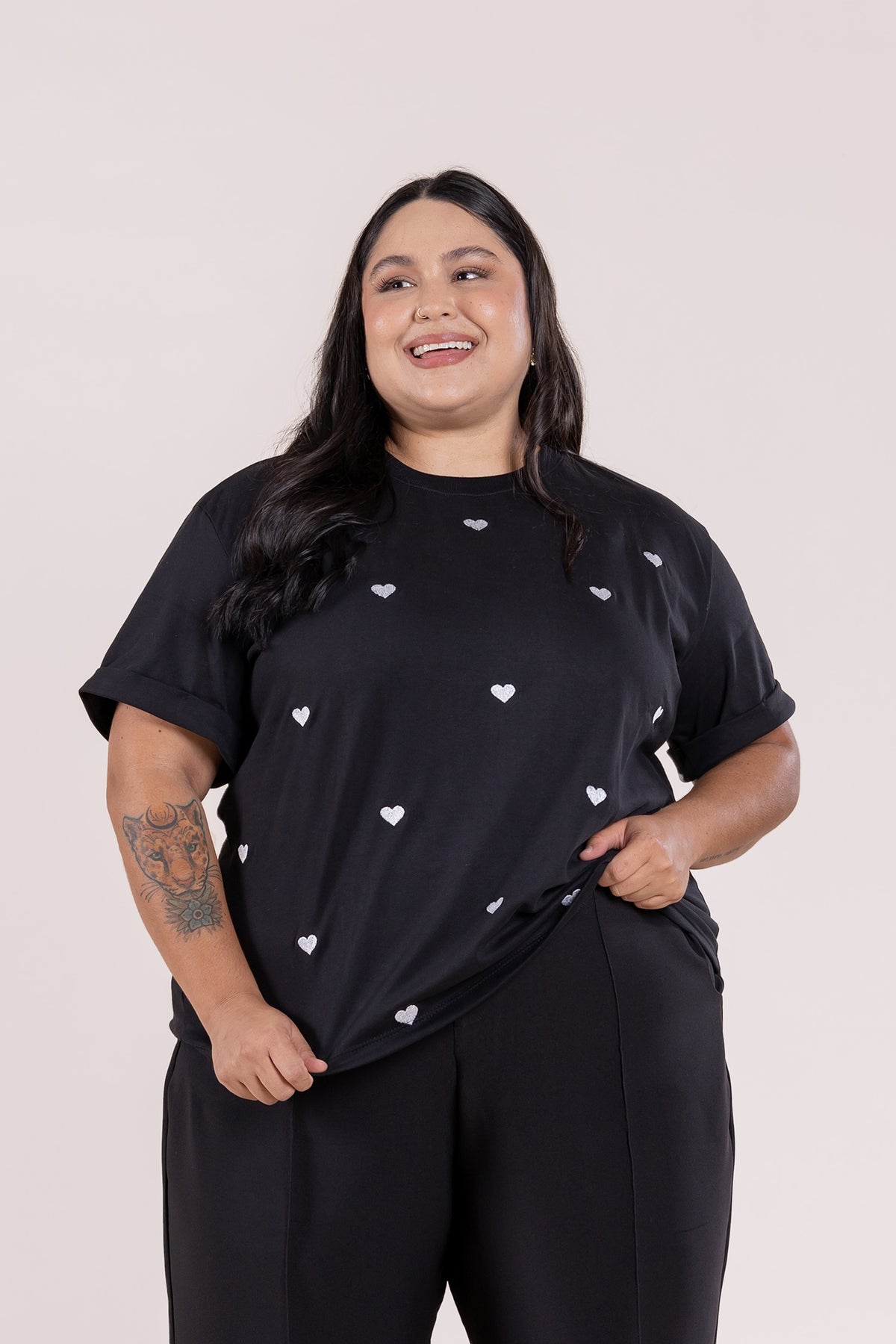 Camiseta Bordada Curvi