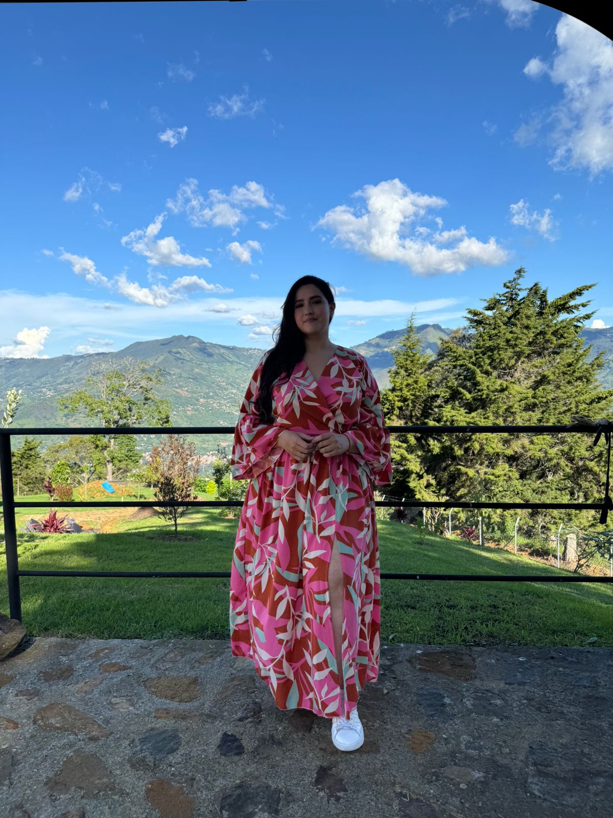 Vestido Azucena curvi estampado