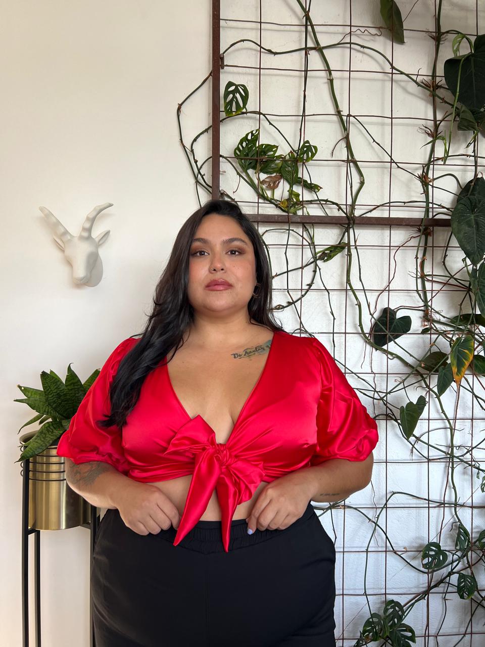 Blusa Macadamia corta