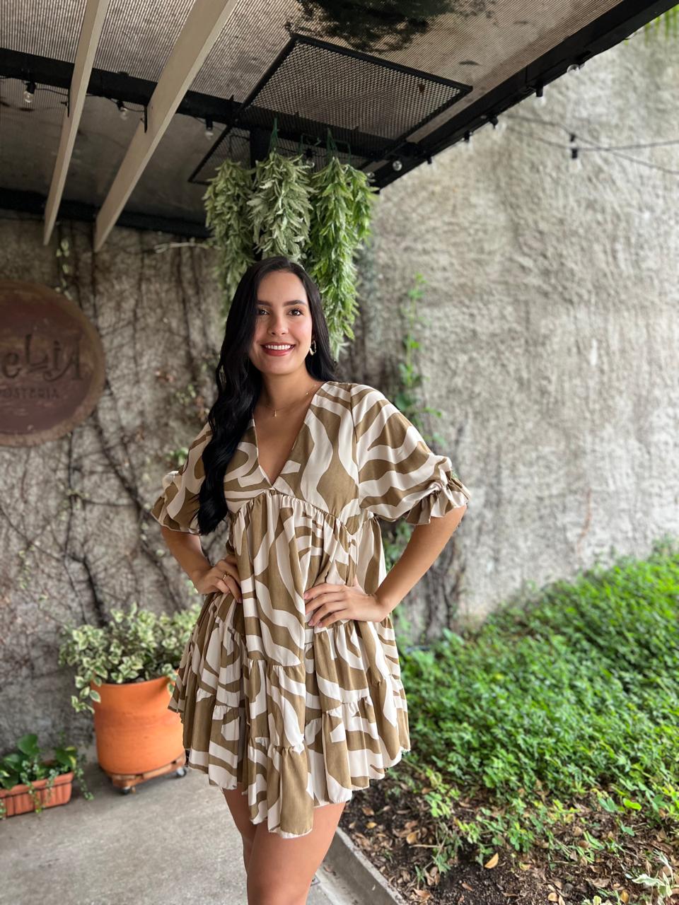 Vestido Sofia estándar estampado